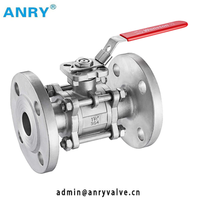 3PCS SS Ball Valve PTFE Seat Flanged RF Ball Valve Class300 Class600 Class900