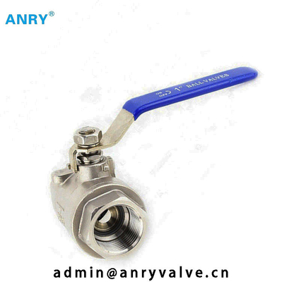 Ééndelige roestvrij staalcf8 CF8M Body PTFE Viton SeatBall Klep