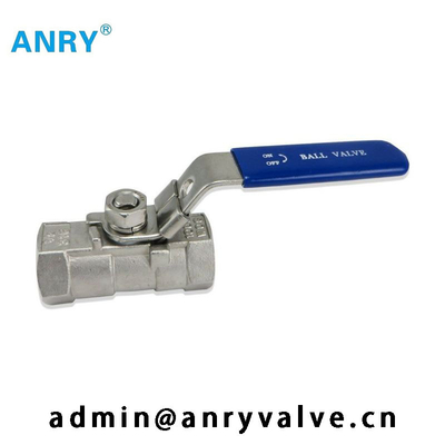 Ééndelige roestvrij staalcf8 CF8M Body PTFE Viton SeatBall Klep