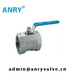 Ééndelige roestvrij staalcf8 CF8M Body PTFE Viton SeatBall Klep